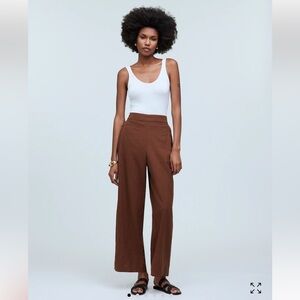 Madewell Pull-On Straight Crop Pants